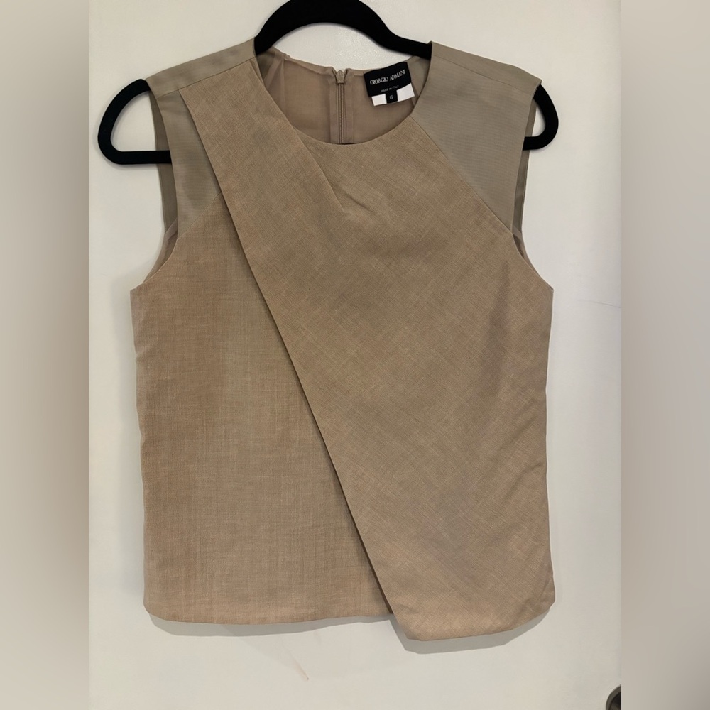 Giorgio Armani Taupe Blouse